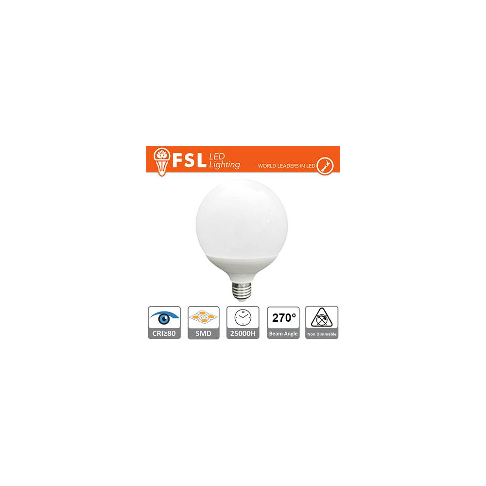 Lampada Globo Ø12cm - 24W 3000K E27 Lampada Globo Ø12cm - 24W 3000K E27