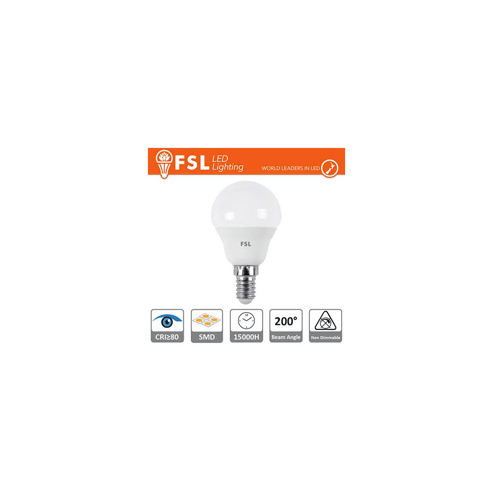 Lampada Sfera - 7,5W 6500K E14 Lampada Sfera - 7,5W 6500K E14