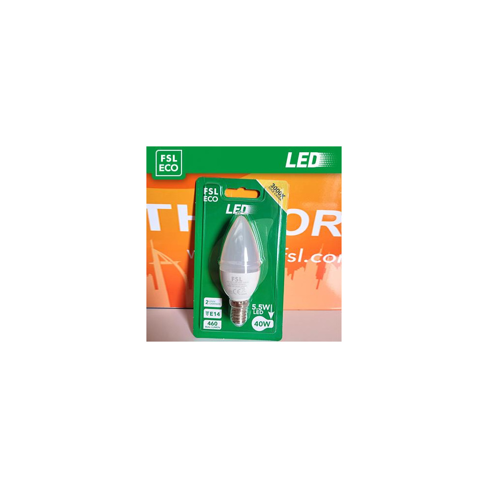 Lampada Oliva BLISTER - 5,5W 3000K E14 Lampada Oliva BLISTER - 5,5W 3000K E14