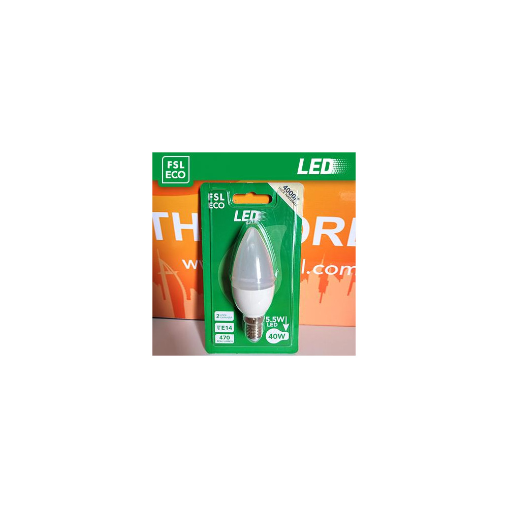 Lampada Oliva BLISTER - 5,5W 4000K E14 Lampada Oliva BLISTER - 5,5W 4000K E14