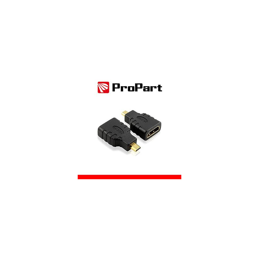 Adattatore Spina HDMI Micro(tipo D)-Presa HDMI (19PIN) dorat Adattatore Spina HDMI Micro(tipo D)-Presa HDMI (19PIN) dorat