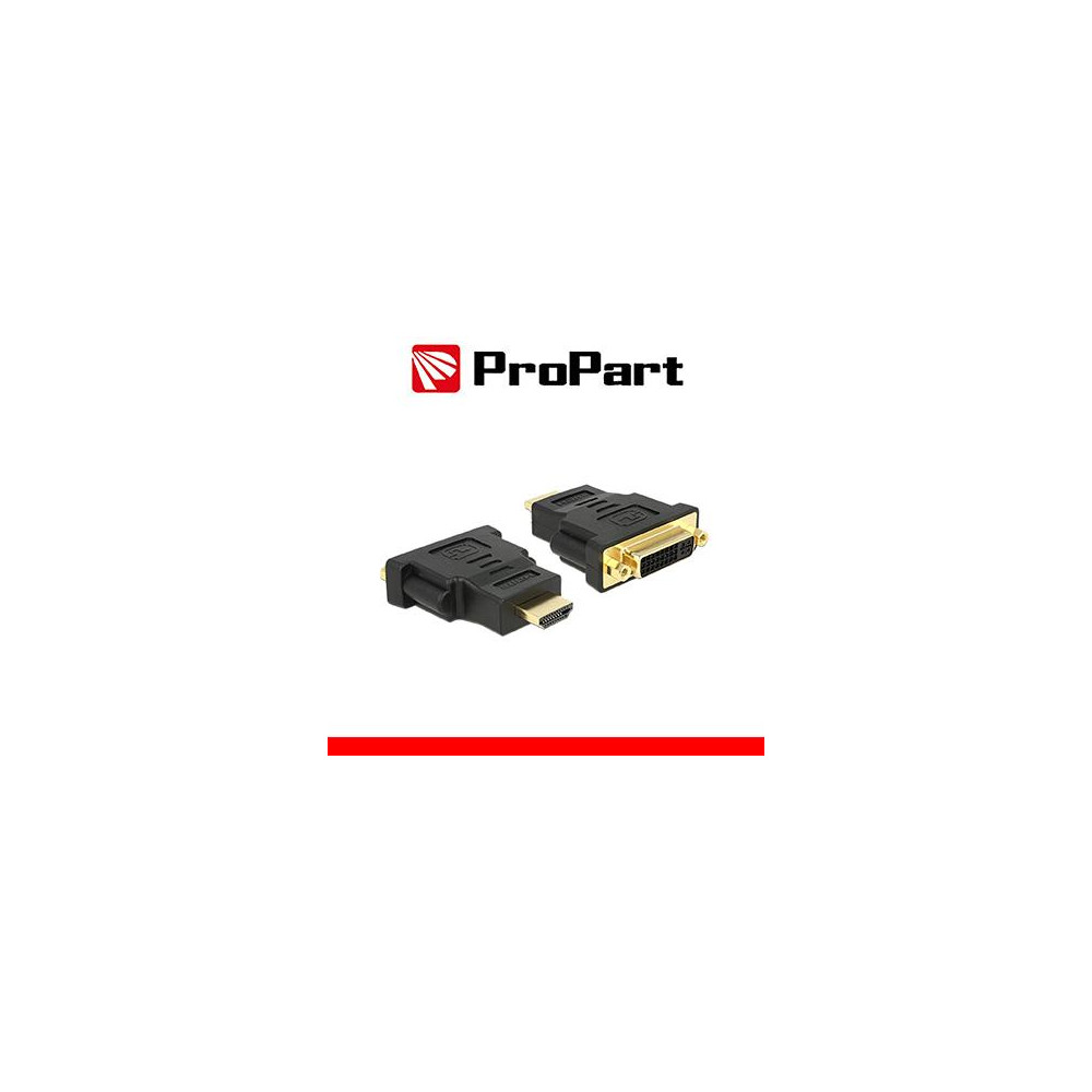 Adatt. Spina HDMI(19PIN)-Presa DVI-D Dual Link(24+5) dorato Adatt. Spina HDMI(19PIN)-Presa DVI-D Dual Link(24+5) dorato