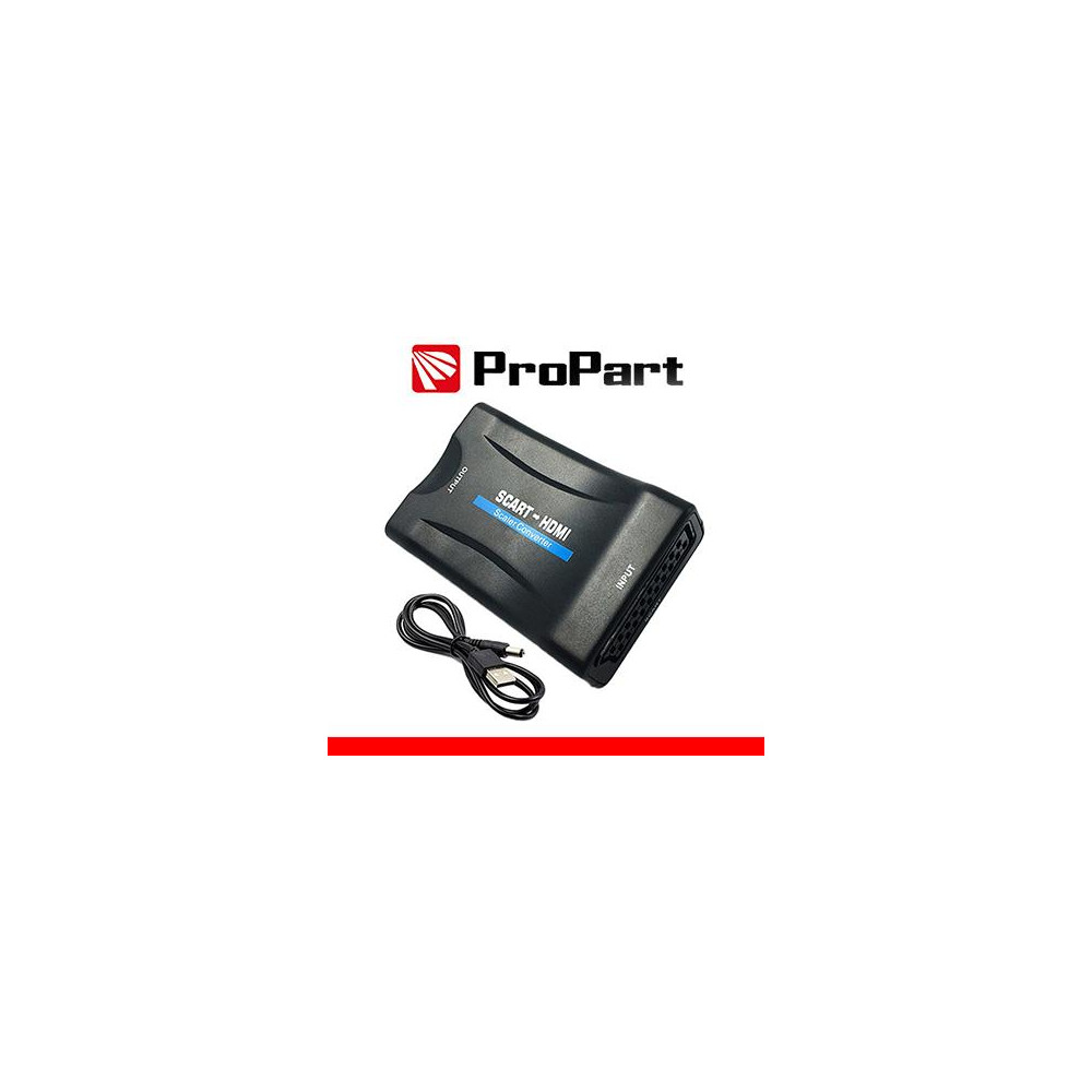Adattatore/ Convertitore Scart - HDMI Nero 720P/1080P FullHD Adattatore/ Convertitore Scart - HDMI Nero 720P/1080P FullHD