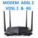 ADSL2 / VDSL2 / 4G